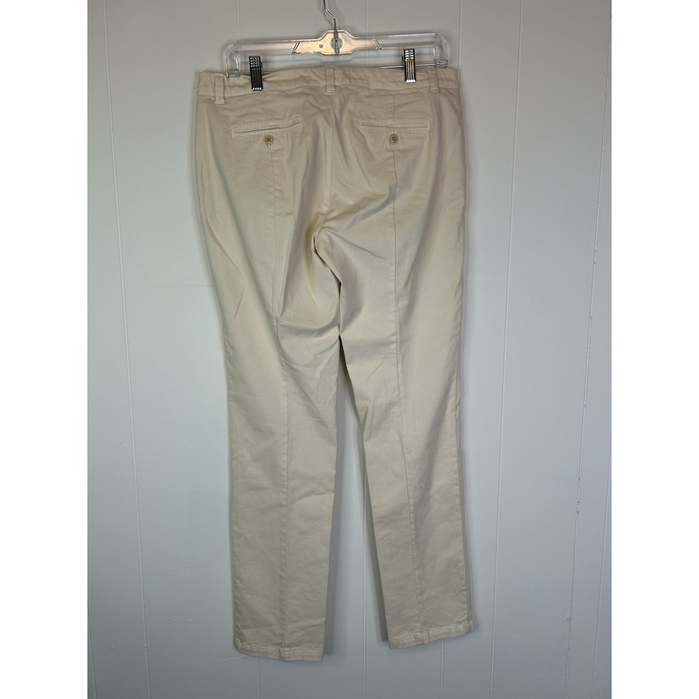 Weekend By Max Mara Women's Size 12 Audrey Chino Pants Cream 171 - Picture 2 of 7
